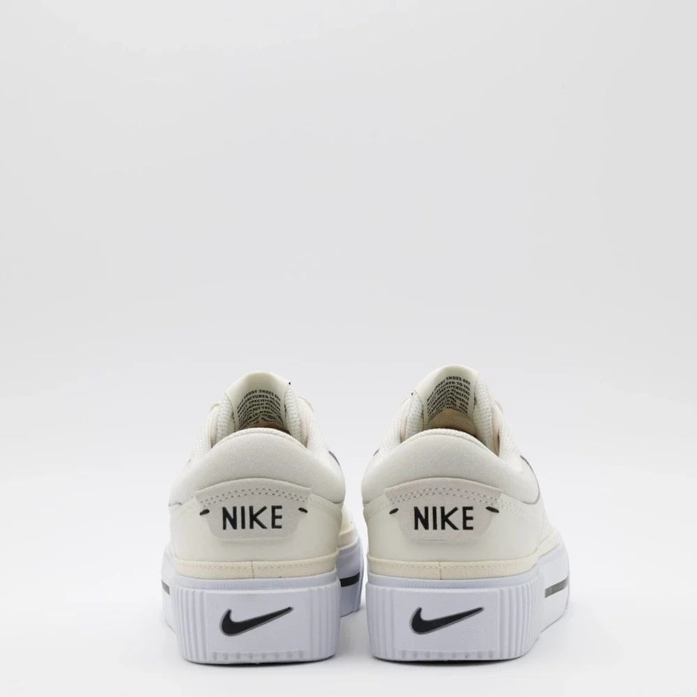Nike Women's‎ Court Legacy Lift Platform Low Top Shoes Ivory/White Size 9.5
